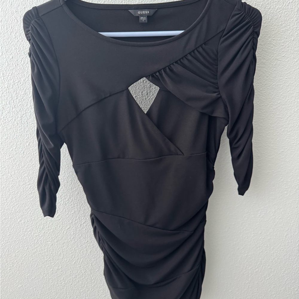 GUESS Black Ruched Women's Top